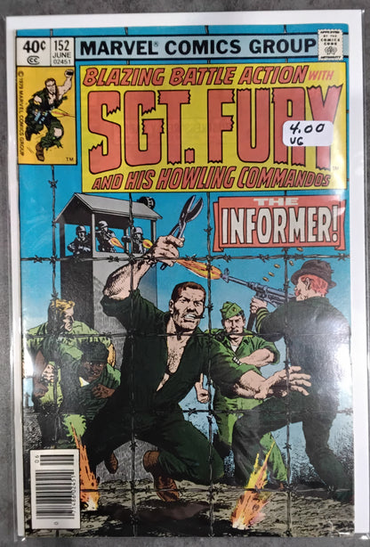 Sgt. Fury And His Howling Commandos #152 Newsstand Edition (VG)