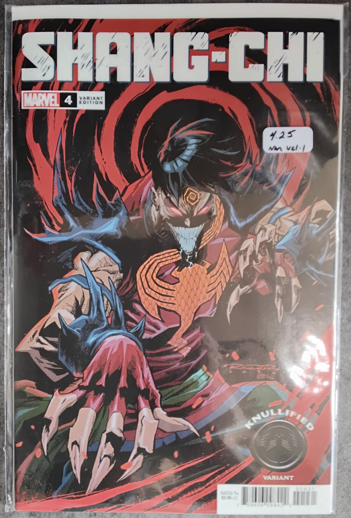 Shang-Chi Vol 1 #4 Khary Randolph & Emilo Lopez Knullified Variant Cover