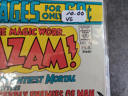 Shazam! Vol 1 #16 (VG)