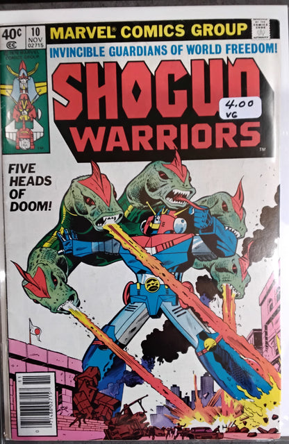 Shogun Warriors #10 Newsstand Edition