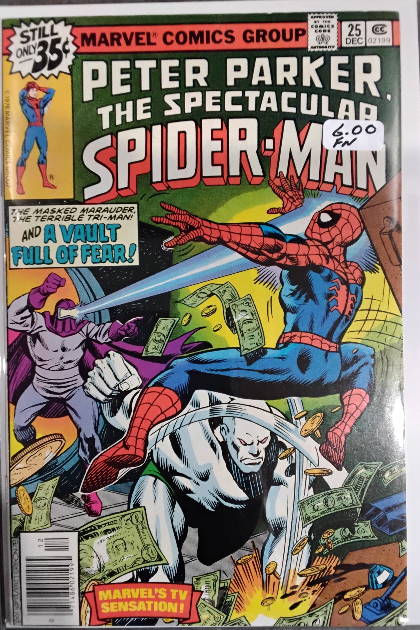 Spectacular Spider-Man Vol 1 #025 Newsstand Ed (FN)
