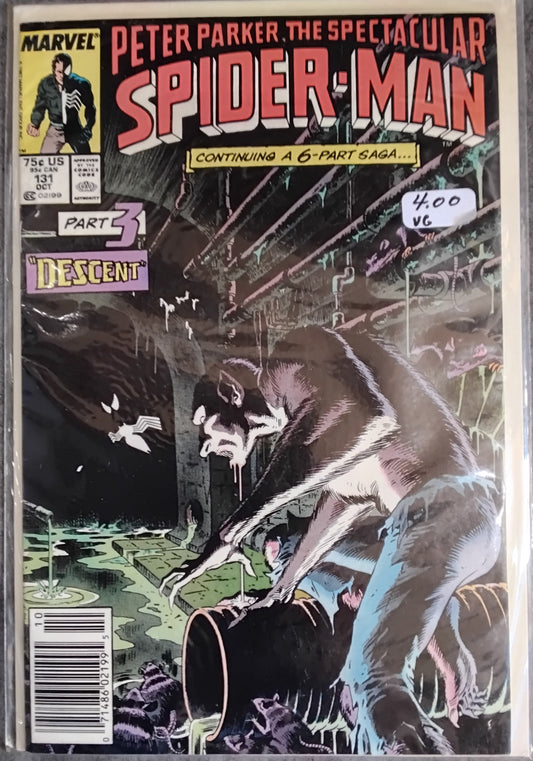 Spectacular Spider-Man Vol 1 #131 Newsstand Edition