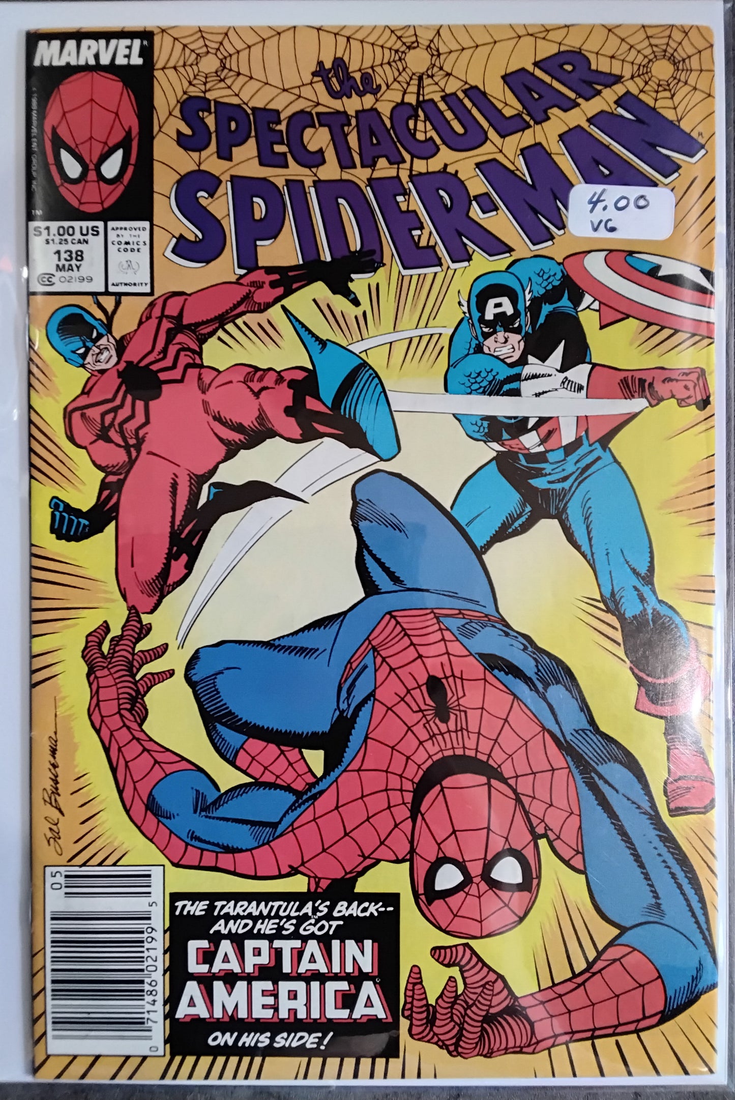 Spectacular Spider-Man Vol 1 #138 Newsstand Edition