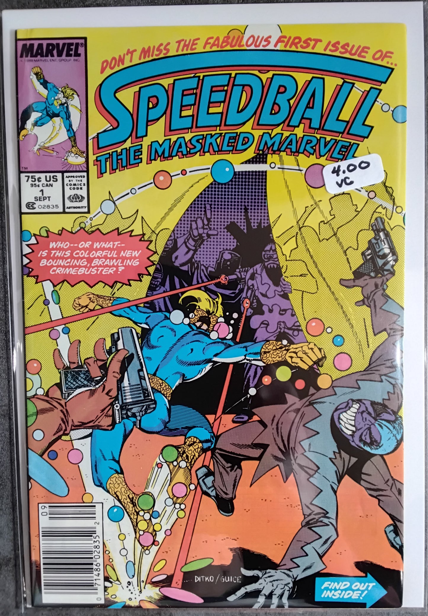 Speedball #01 Newsstand Edition