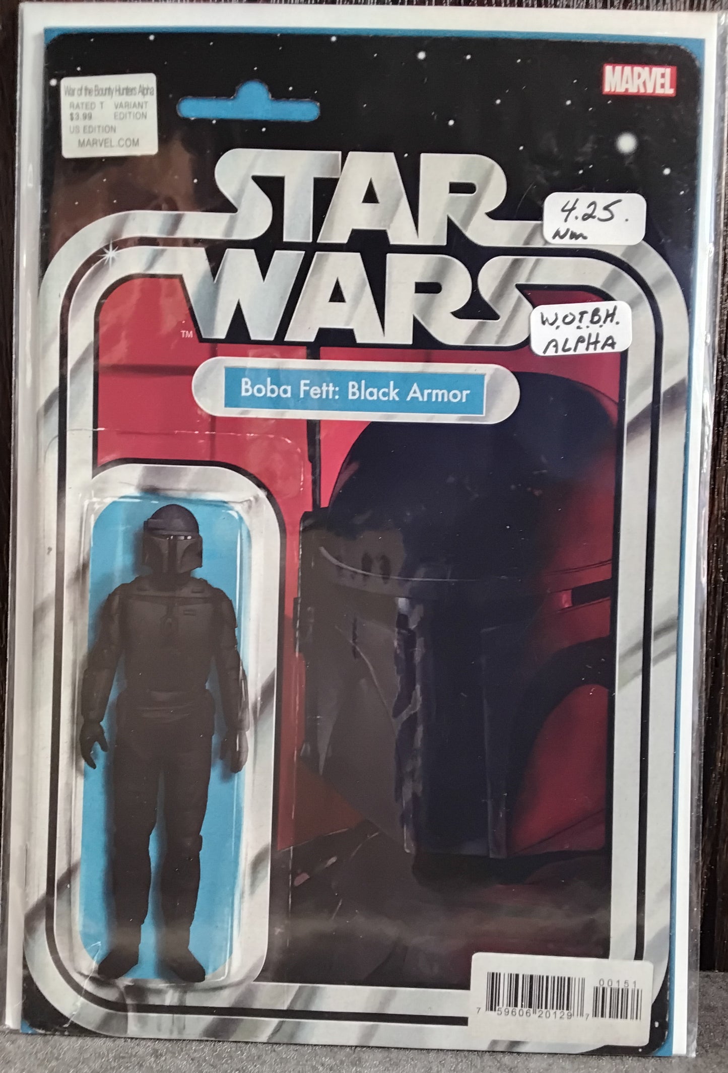 Star Wars: War Of The Bounty Hunters Alpha #1 John Tyler Christopher Action Figure Variant Cover