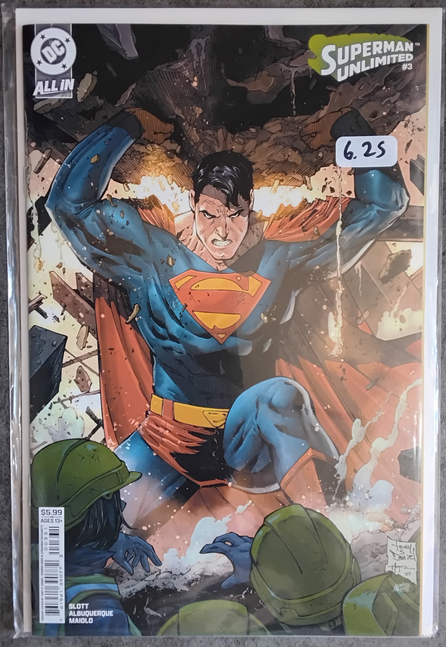 Superman Unlimited #03 Tony Daniel Card Stock Variant Cover