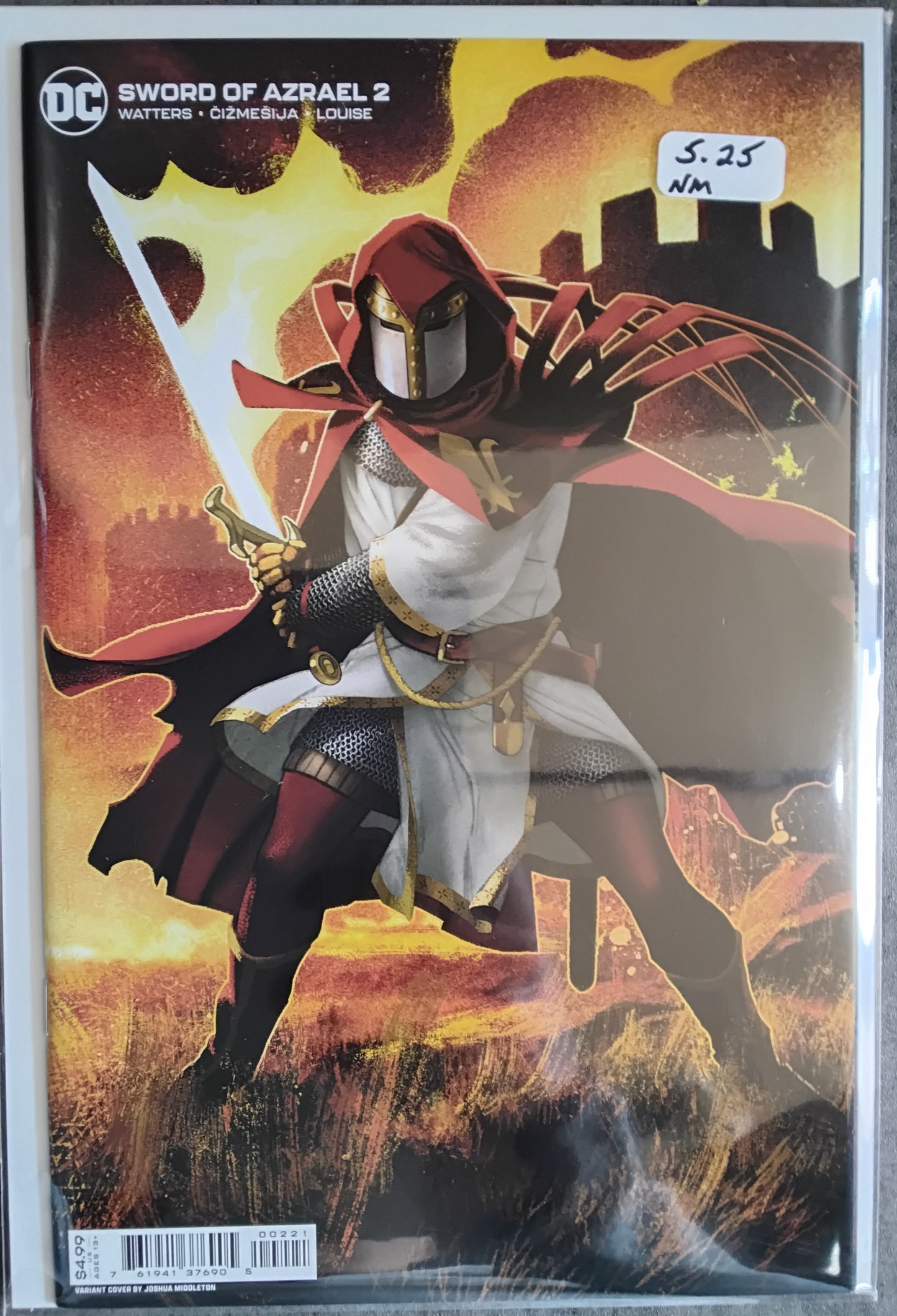 Sword Of Azrael #2 Joshua Middleton Card Stock Variant Cover