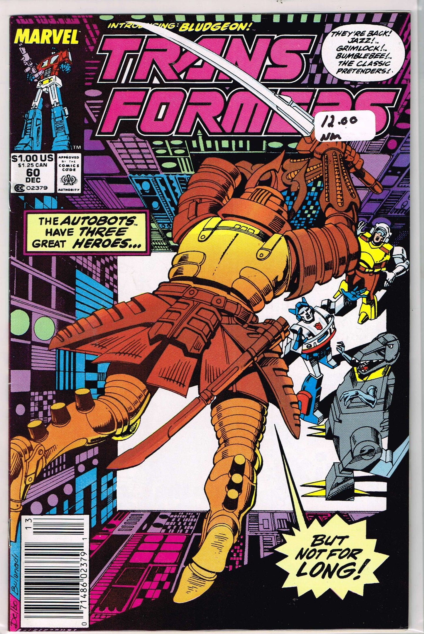 Transformers Vol 1 #60 Newsstand Edition (NM)