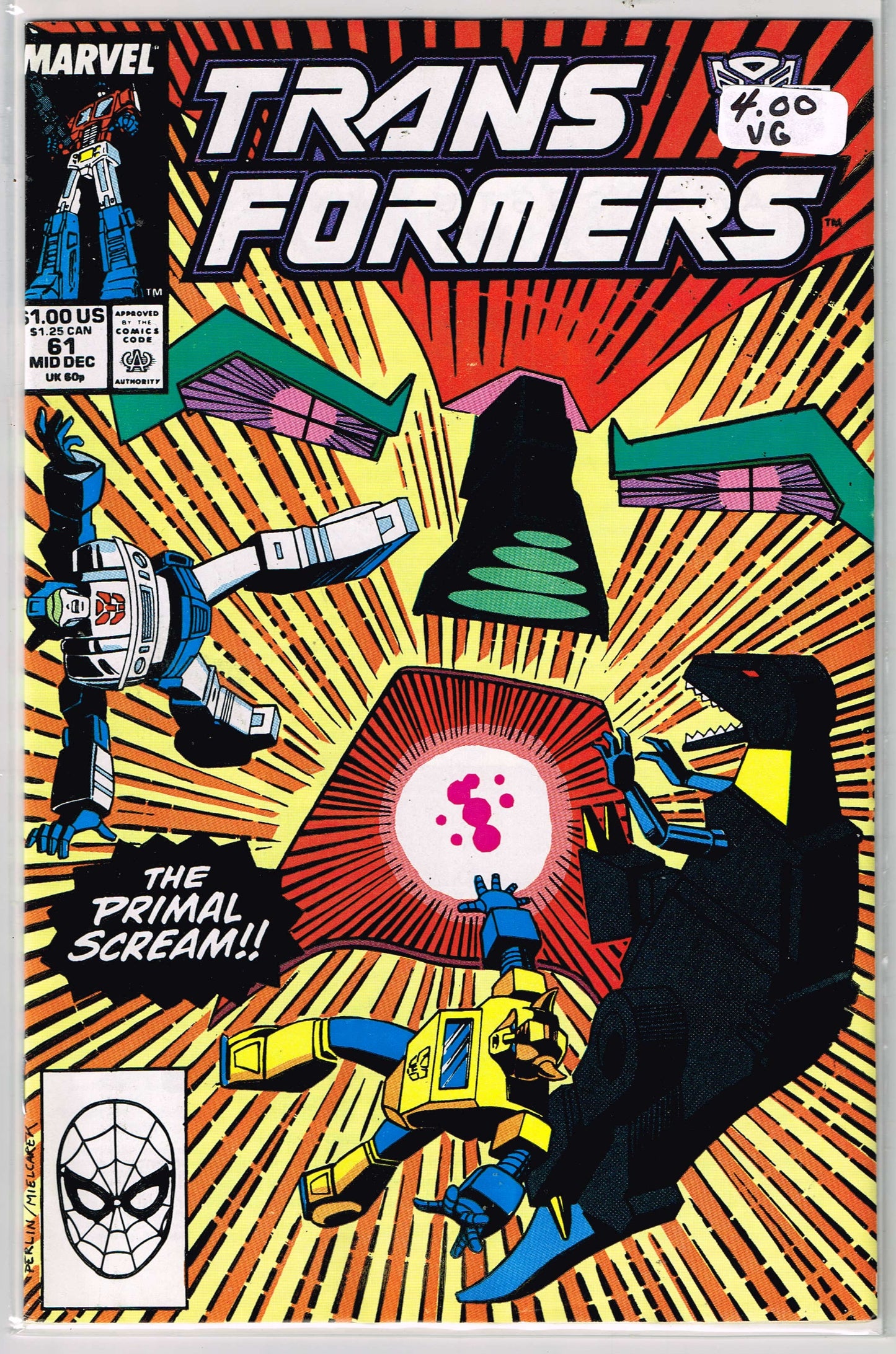 Transformers Vol 1 #61 Direct Edition (VG)