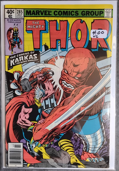 Thor Vol1 #285 Newsstand Edition (VG)