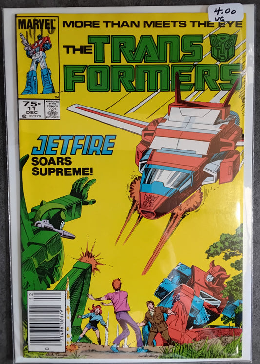Transformers Vol 1 #11 Newsstand Edition (VG)