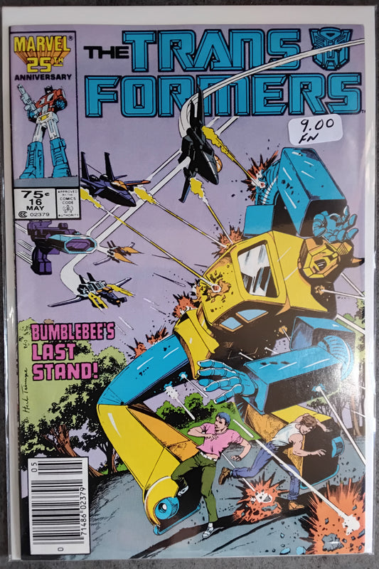 Transformers Vol 1 #16 Newsstand Edition (FN)