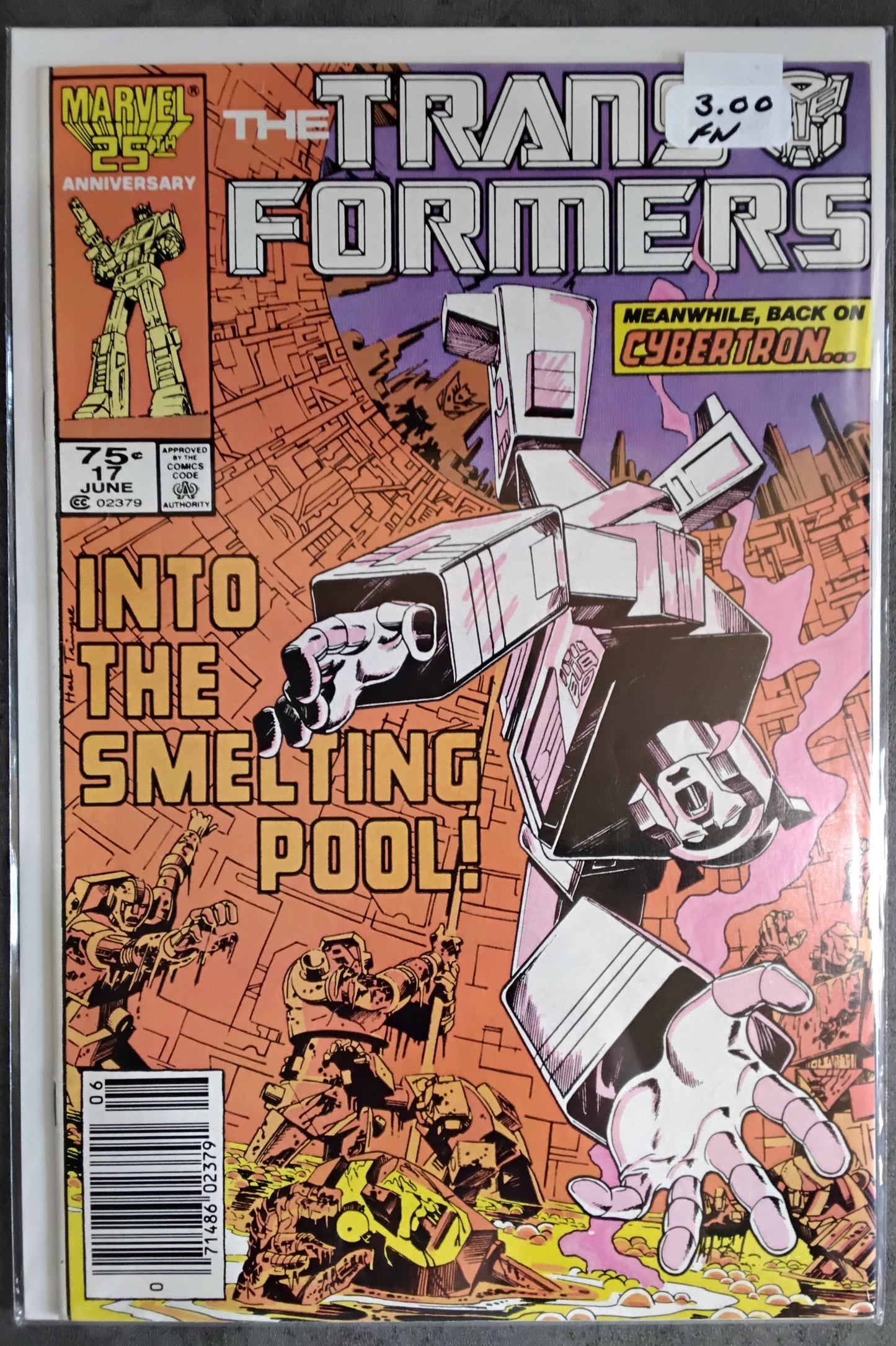 Transformers Vol 1 #17 Newsstand Edition (FN)