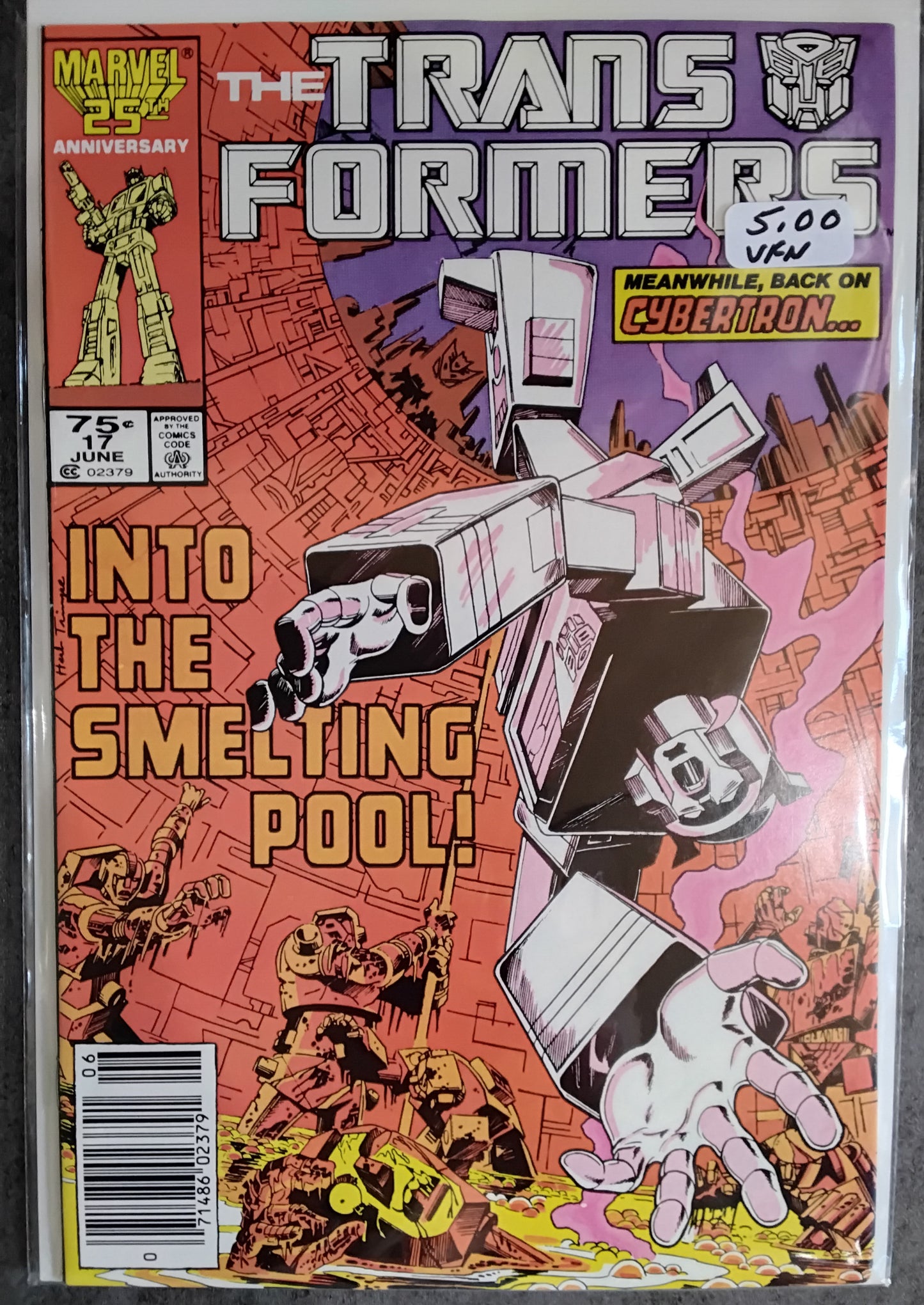 Transformers Vol 1 #17 Newsstand Edition (VF)