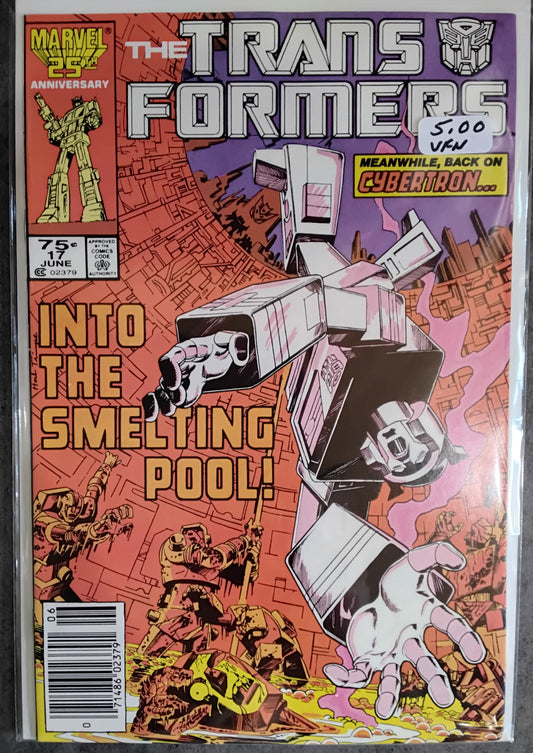 Transformers Vol 1 #17 Newsstand Edition (VF)
