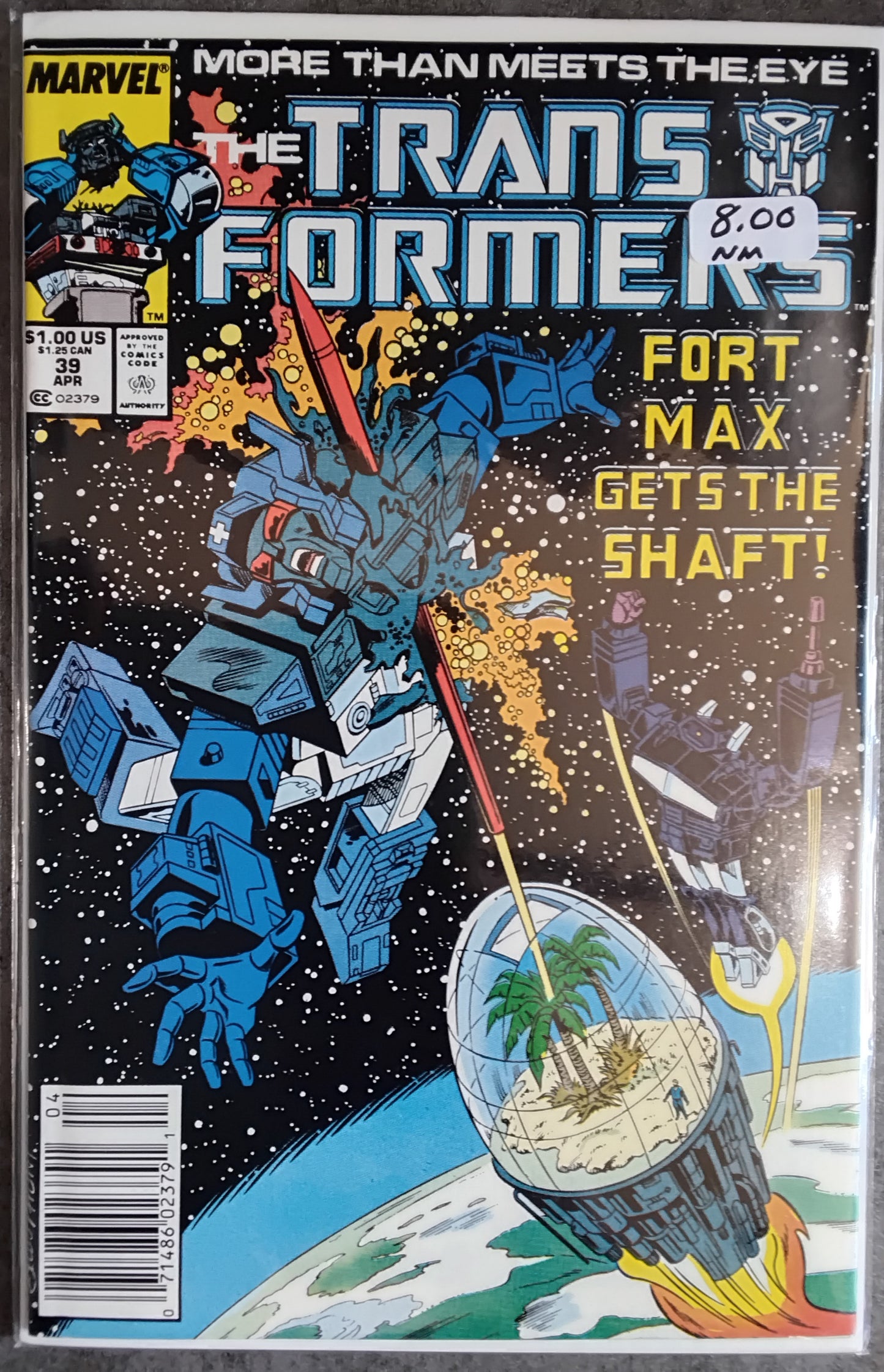 Transformers Vol 1 #39 Newsstand.Edition (NM)
