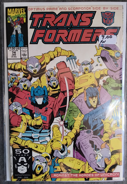 Transformers Vol 1 #74 Direct Edition (FN)