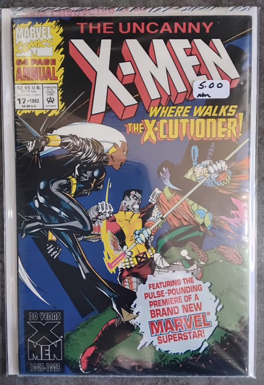 Uncanny X-Men Vol 1 Annual #17 Poly-Bagged With X-Cutioner Trading Card