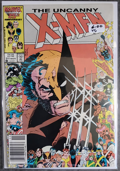 Uncanny X-Men Vol 1 #211 (VG) Newsstand Edition