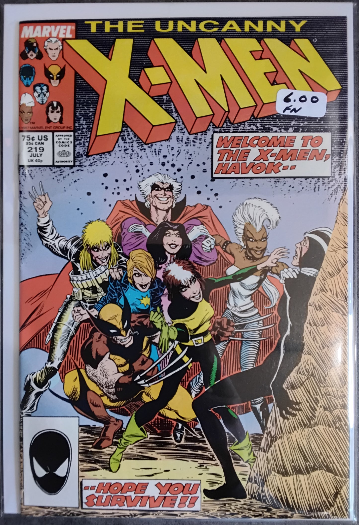 Uncanny X-Men Vol 1 #219 (FN)