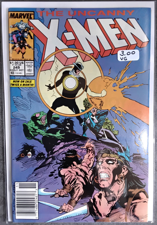 Uncanny X-Men Vol 1 #249 Newsstand Edition