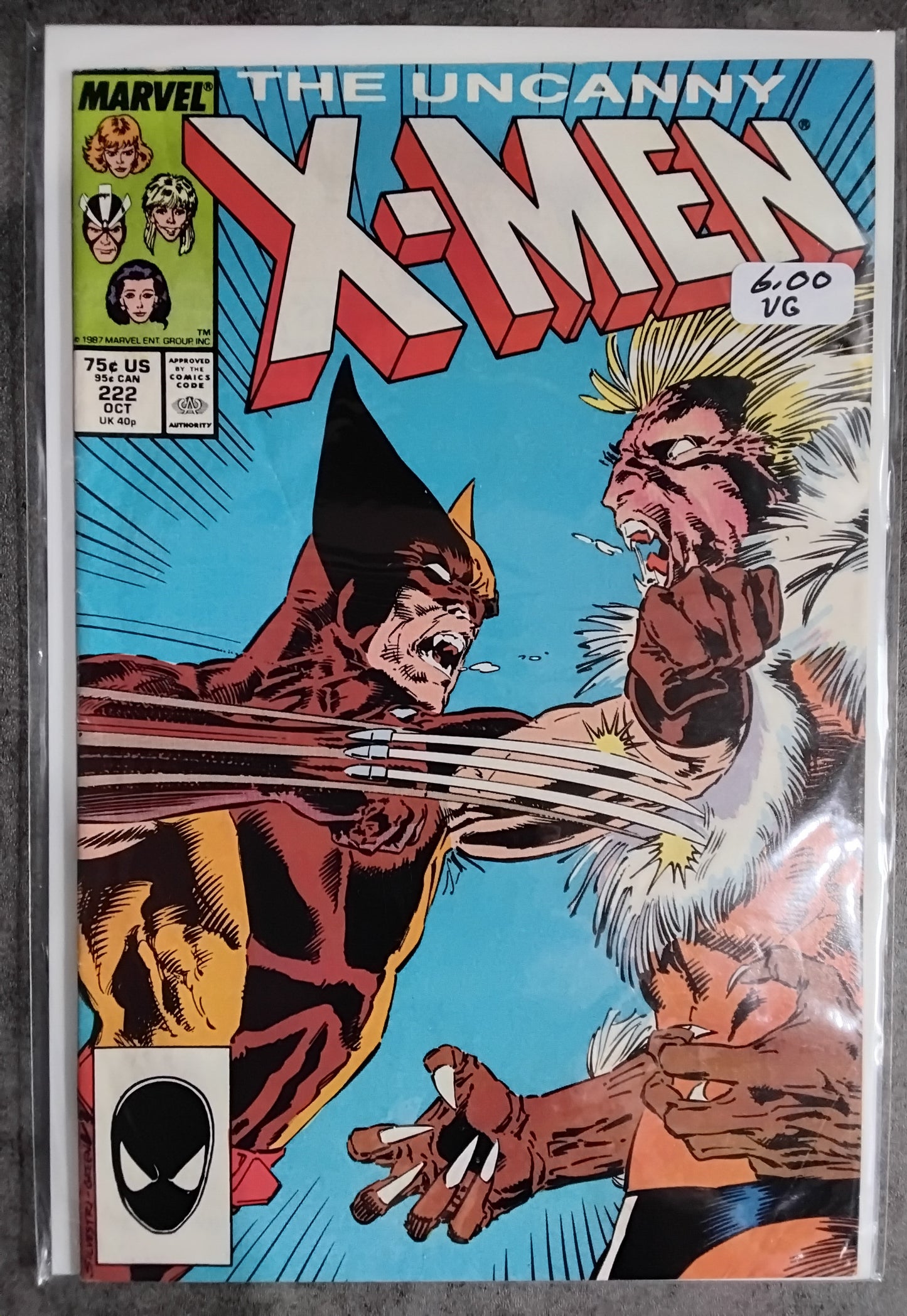 Uncanny X-Men Vol 1 #222 (VG)