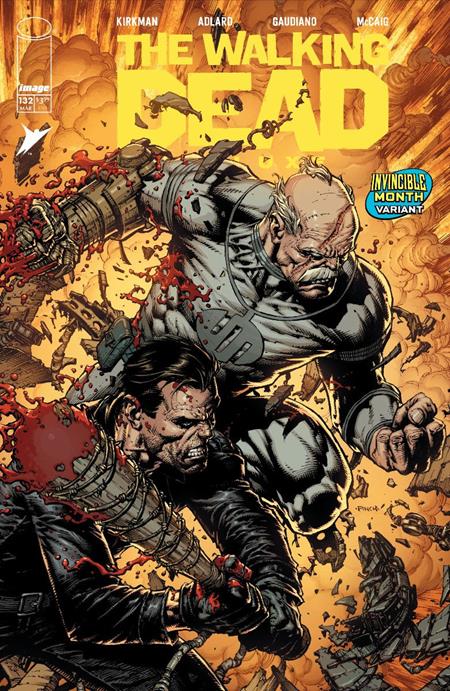 WALKING DEAD DELUXE #132 COVER F DAVID FINCH & DAVE MCCAIG INVINCIBLE TEAM UP VARIANT (MR)