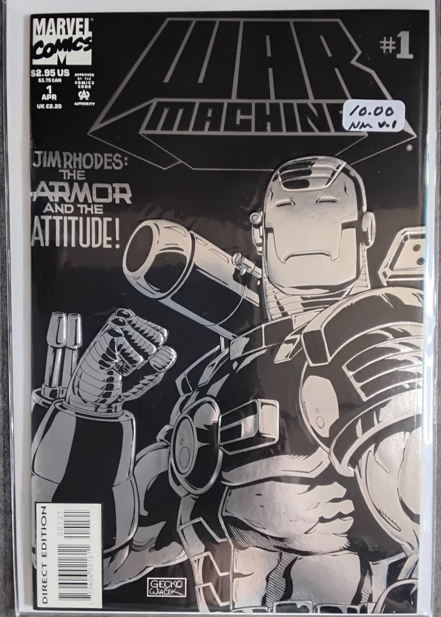 War Machine Vol 1 #01 Collector's Edition (Silver Embossed Cover)