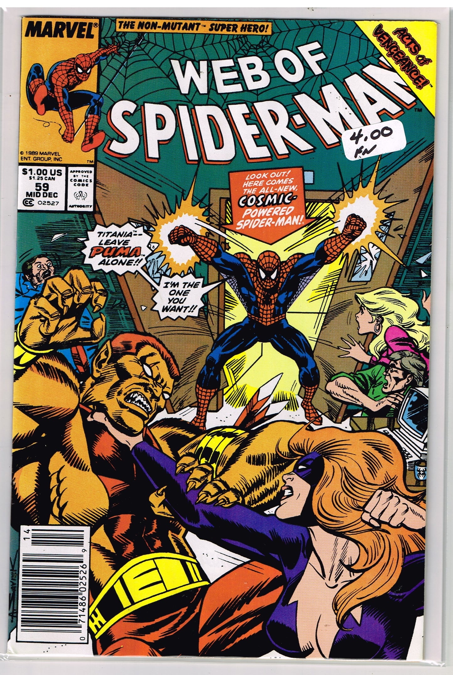 Web Of Spider-Man Vol 1 #059 Newsstand Edition