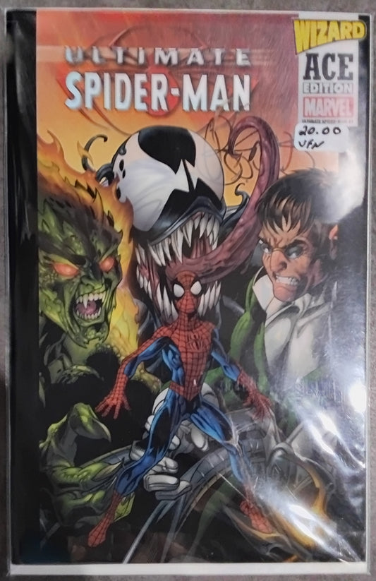 Wizard Ace Edition: Ultimate Spider-Man With Brian Michael Bendis Autograph With No Certificate Of Authenticity