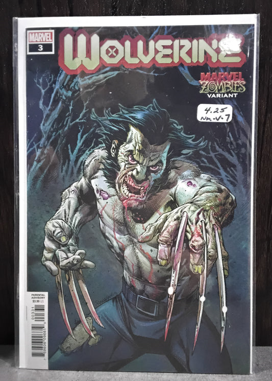 Wolverine Vol. 7 #03 Tom Raney Marvel Zombies Variant Cover