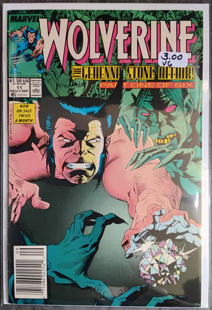 Wolverine Vol 2 #011 Newsstand Edition