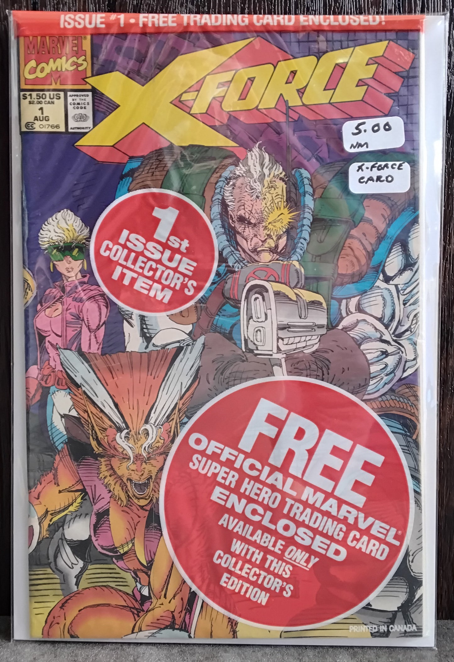 X-Force Vol1 #001 Poly-Bagged With X-Force Card