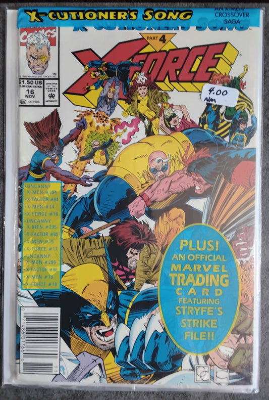 X-Force Vol1 #016 Newsstand Edition Poly-Bagged