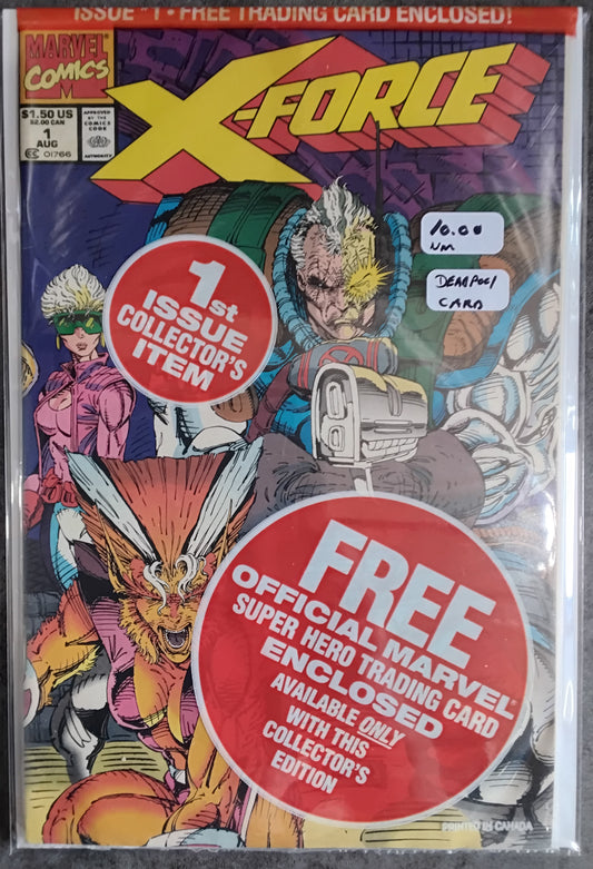 X-Force Vol1 #001 Poly-Bagged With Deadpool Card