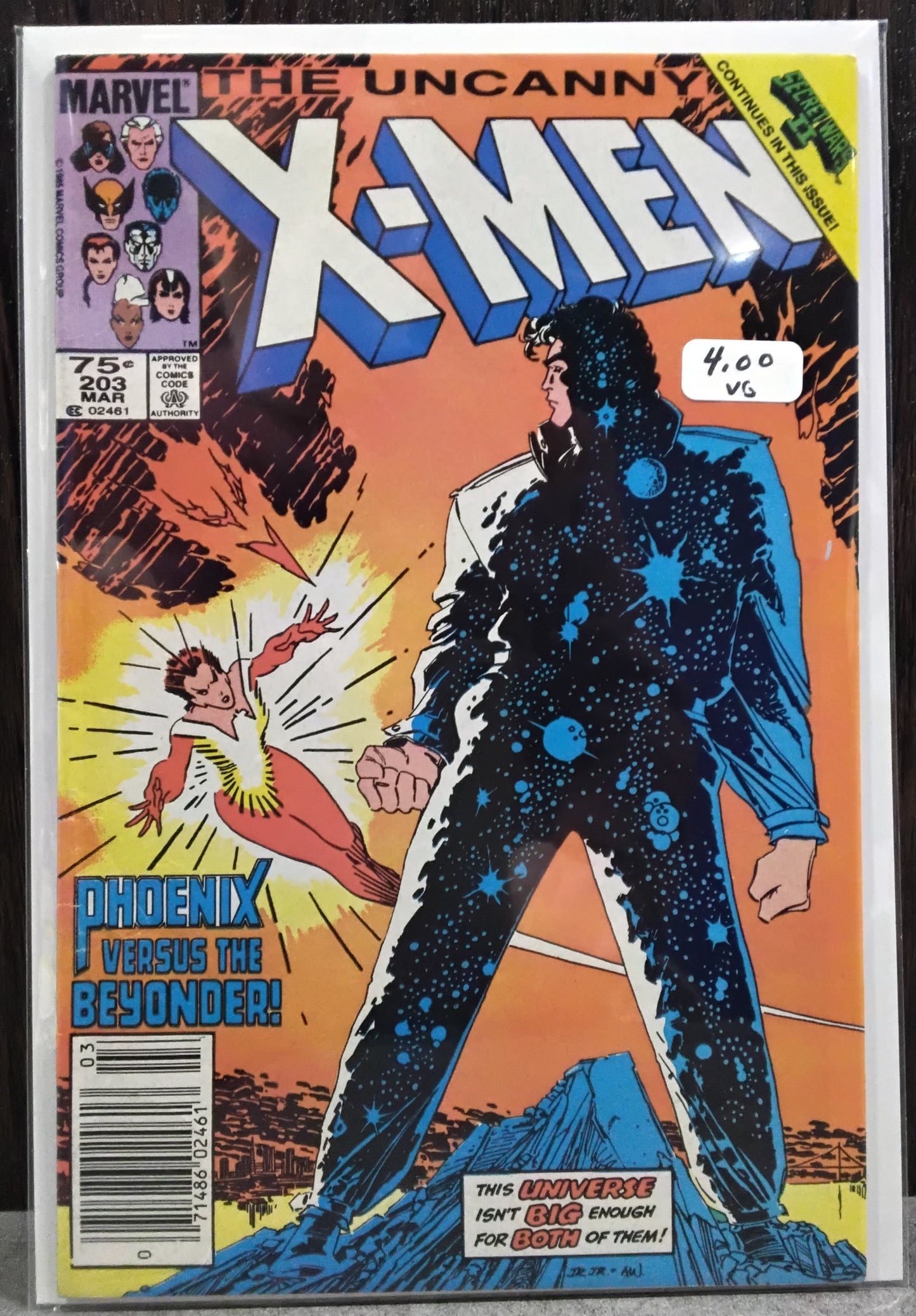 Uncanny X-Men Vol 1 #203 Newsstand Edition
