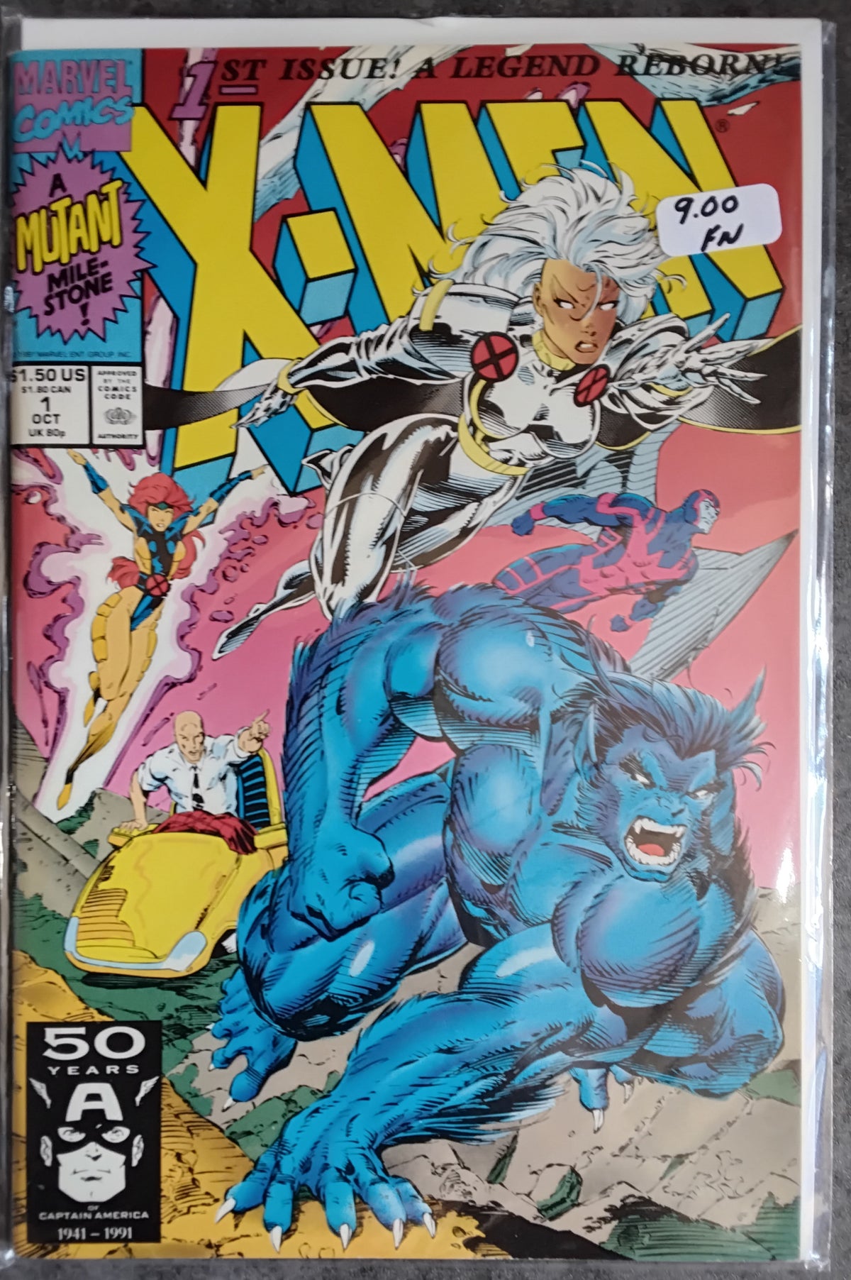 X-Men Vol 2 #001 Storm & Beast Variant Cover (FN)