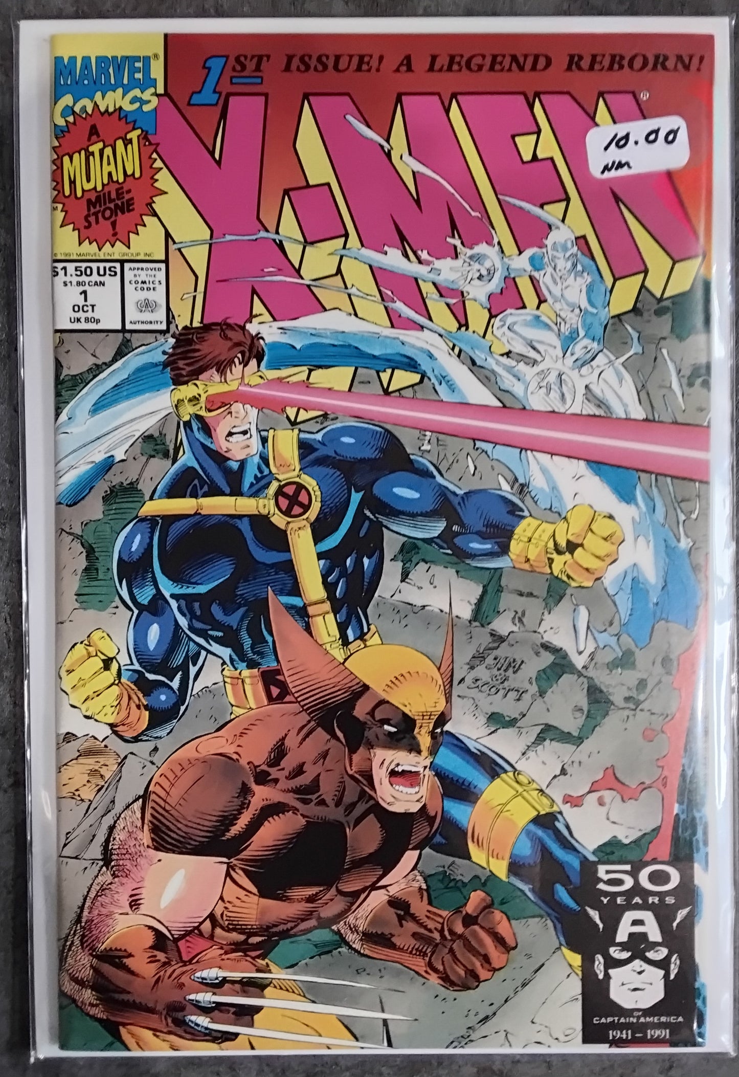 X-Men Vol 2 #001 Wolverine Cyclops Iceman Connecting Variant Cover