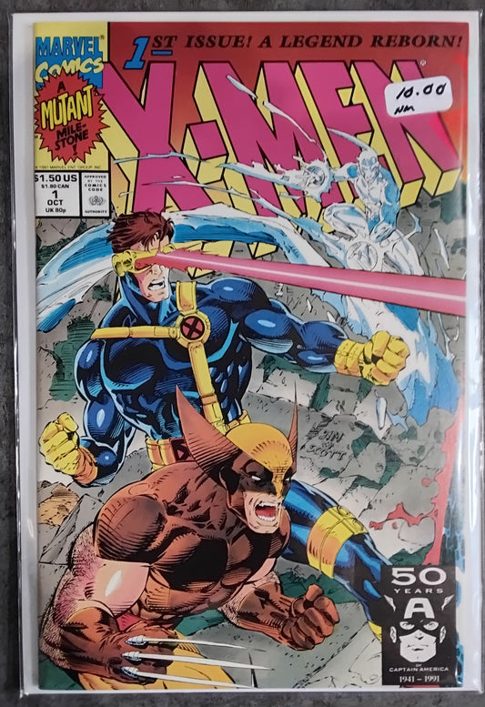 X-Men Vol 2 #001 Wolverine Cyclops Iceman Connecting Variant Cover