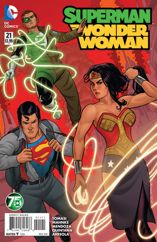 Superman/Wonder Woman (New 52) #21 Green Lantern 75th Anniversary Variant Cover