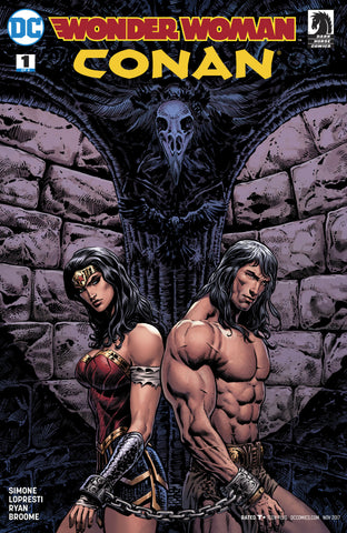 Wonder Woman/Conan #1 Liam Sharp & Laura  Martin Variant Cover